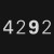 FOUR, TWO, NINE, TWO!!!  (ItsJustUser4292)
